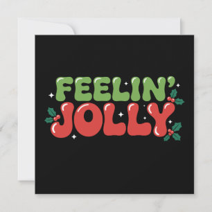 Sentirse Alegre Navidad Xmas Fiesta Retro Groovy