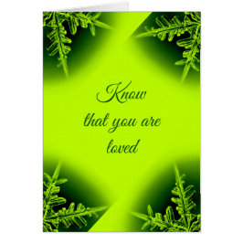 Sepa que le encantan las tarjetas verdes de neón