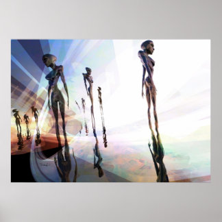 Separadores de luz - poster de arte surrealista