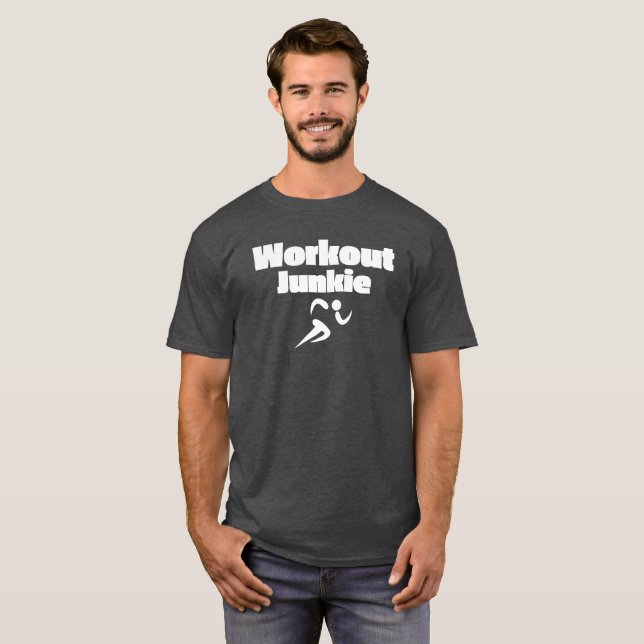 Separar la camiseta básica de los hombres adictos (Anverso completo)