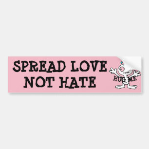 Separe los abrazos del odio del amor no, pegatina