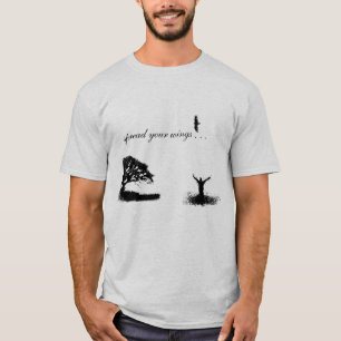 Separe su camiseta de las alas