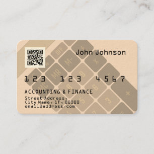 Sepia calculadora de aspecto falso de tarjeta de c