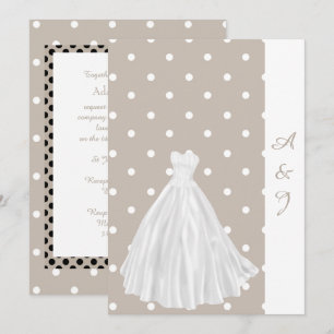 SEPIA DE INVITACIÓN DE BODA BLANCA