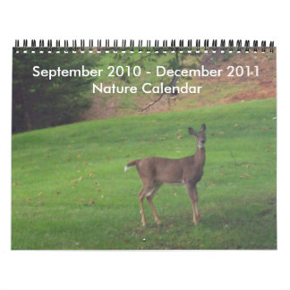 Septiembre de 2010-diciembre de 2011 calendario de