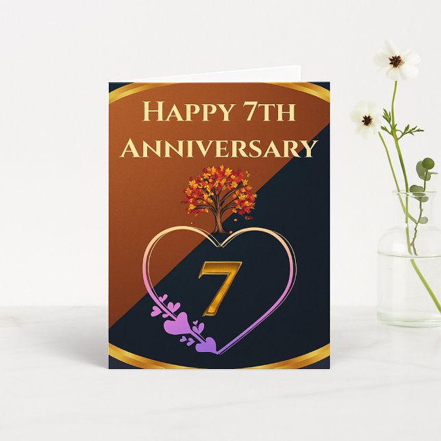 Séptimo Aniversario Tarjeta de amor de cobre Keeps (Subido por el creador)