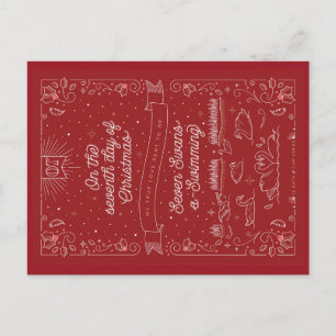 SEPTIMO DÍA DE NAVIDAD / Tarjeta Postal de Navidad