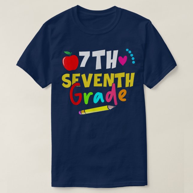 SÉPTIMO Grado De Vuelta A La Camiseta Del Profesor (Diseño del anverso)
