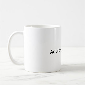 Ser adulto es una estafa taza de café divertida