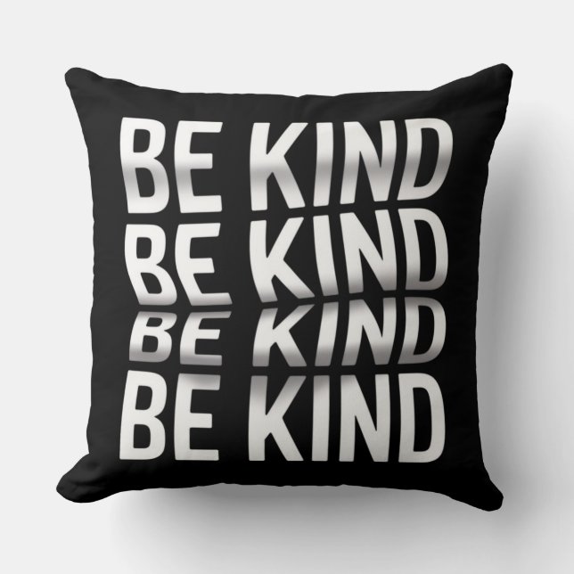Ser amable Cojín decorativo - Afirmación positiva (Anverso)