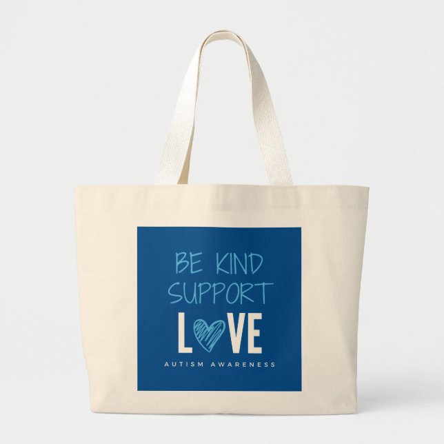 ser amable.support.love.autism. Bolsas de tote y c (Frente)