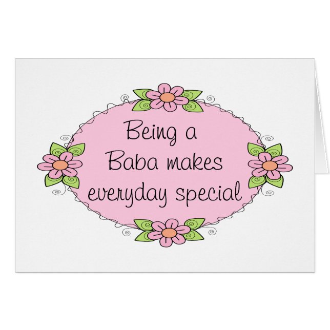 Ser Baba hace que cada día sea especial (Anverso (Horizontal))