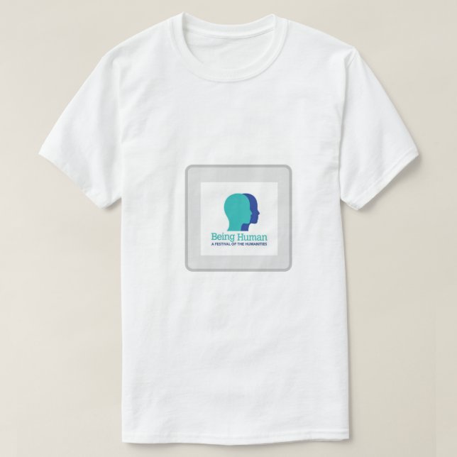 Ser camiseta impresa en blanco humano (Diseño del anverso)