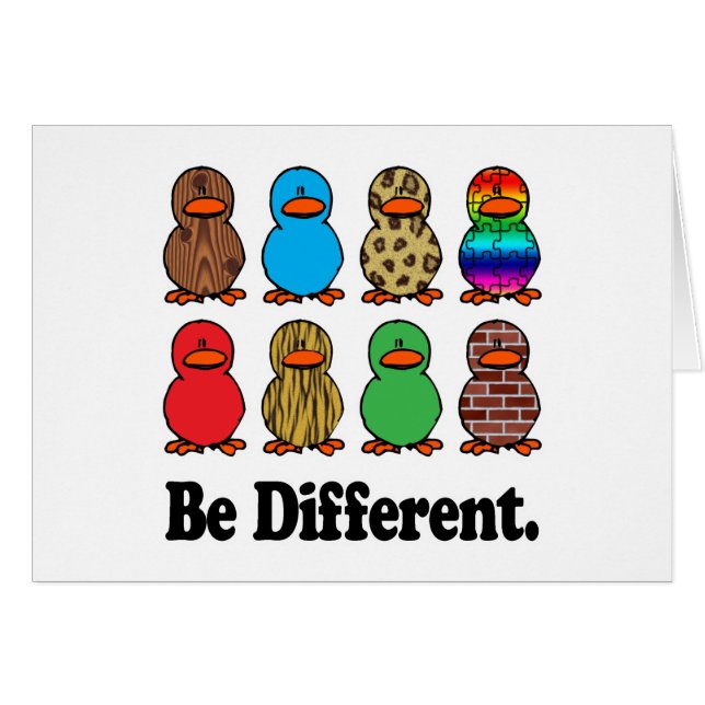 Ser diferentes patos (Anverso (Horizontal))