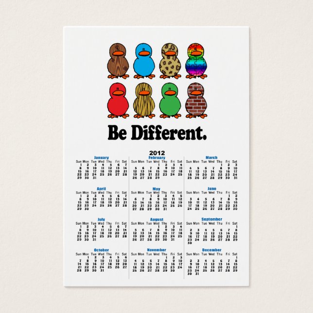 ser diferentes patos de pato divertidos (Frente)