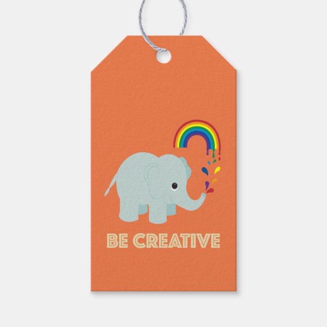 Ser etiqueta de regalo creativa (Anverso)
