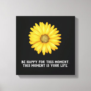Ser feliz este momento - Imprimir arte de lienzo