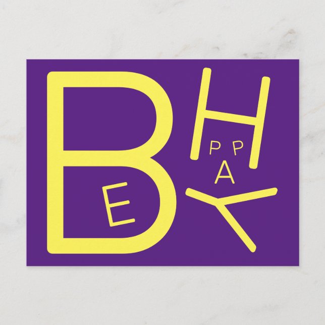 Ser feliz postal (Anverso)