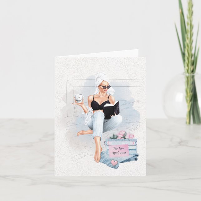 Ser feliz tarjeta de saludo (Anverso)