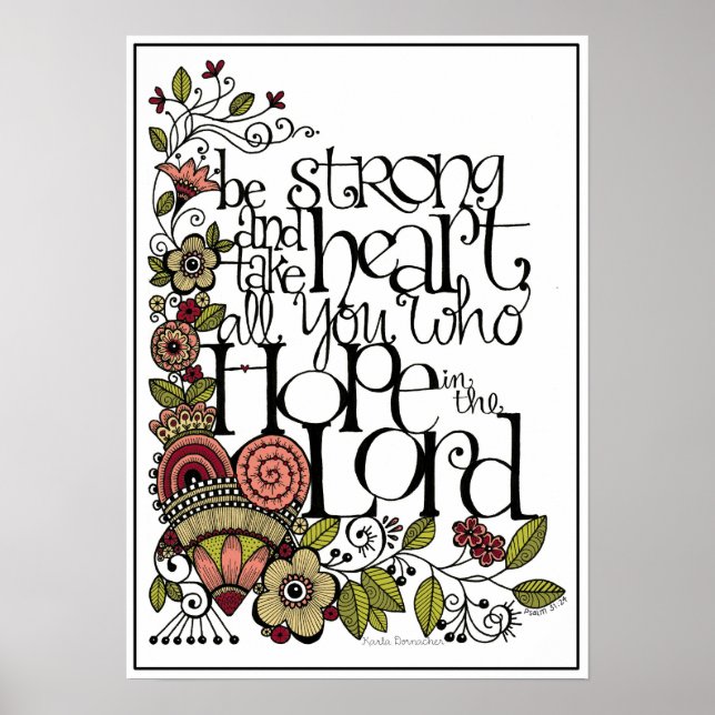 Ser fuerte - Impresión artística (Frente)