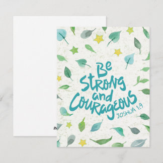 Ser fuertes y valientes postales religiosas