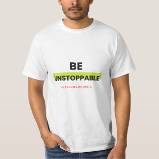 : Ser Imparable Camiseta Motivacional Negrita
