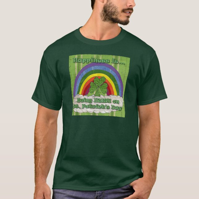 Ser irlandés en la camiseta del Día de San Patrici (Anverso)