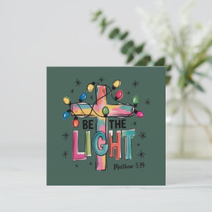 Ser La Luz Navidad Cruz Cristiana Xmas Biblia