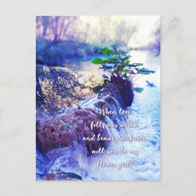 ser mi chica floral invitación a la niebla acuátic (Anverso)