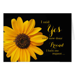 ¿Ser mi dama de honor? ¿Amigo u otra relación