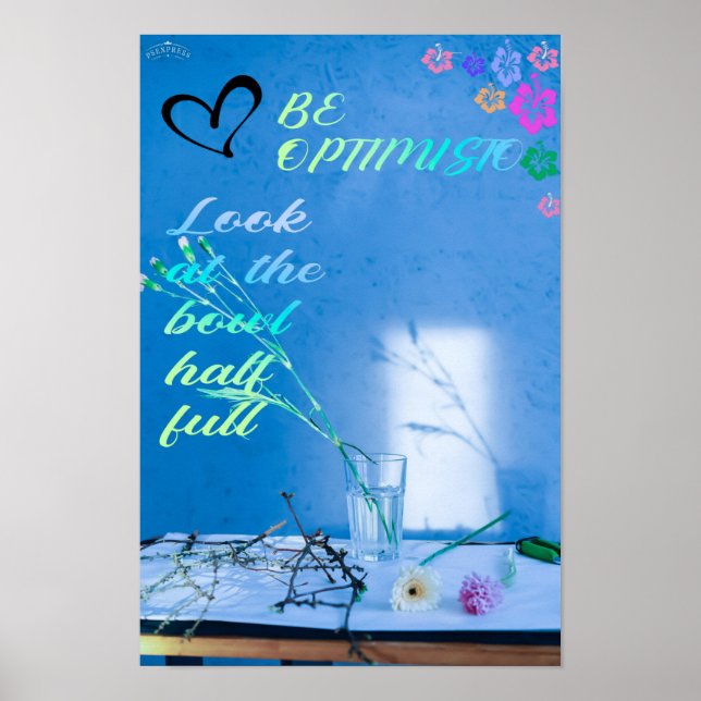 ser optimista. Año Nuevo. Póster (Frente)