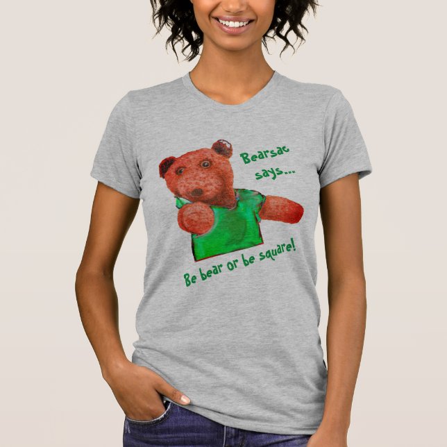 Ser oso o ser camiseta cuadrada (Anverso)