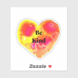 Ser Pegatina amable del corazón