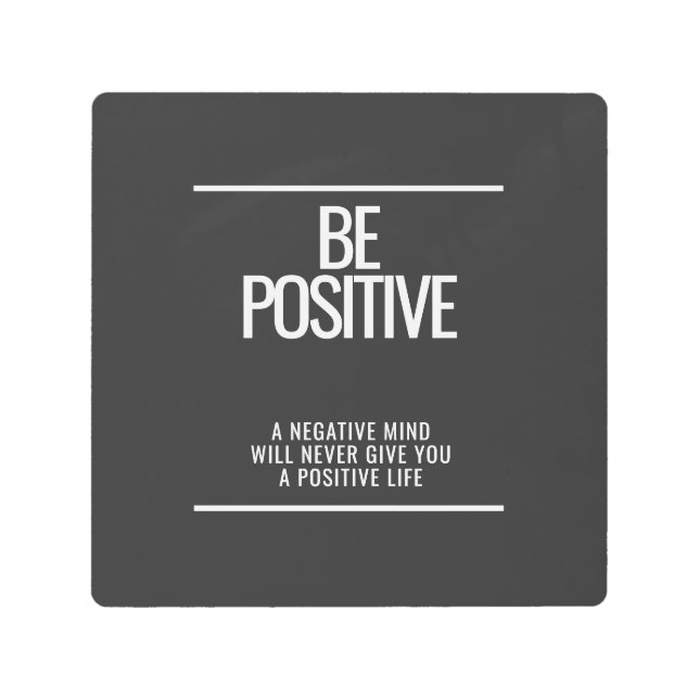 Ser positivo arte en la pared Metalizado - Inspira (Anverso)