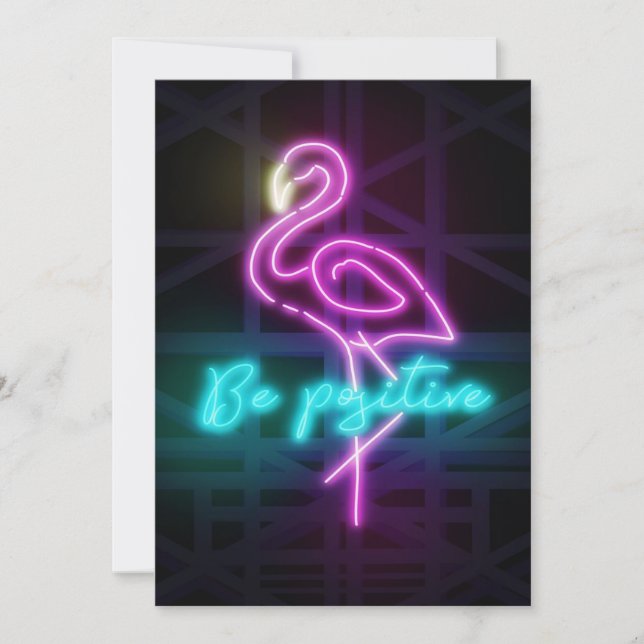Ser positivo Neon Art (Anverso)