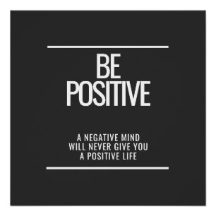 Ser Poster brillante positivo - Arte Motivacional