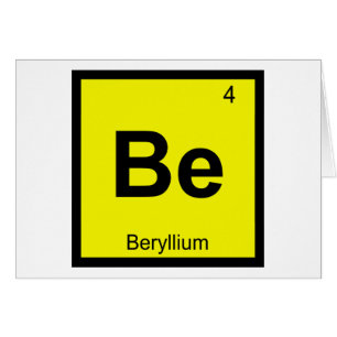 Ser - Química del Berilio Símbolo de la Tabla Peri