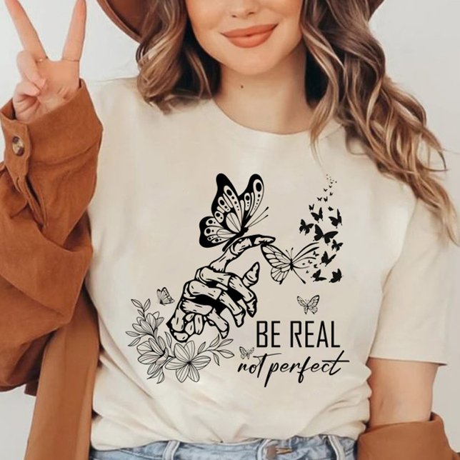 Ser real no perfecto | Camisa positiva | profesor (be real not perfect shirt, gift for teacher, teacher shirt,teacher appreciation gifts,teachers gifts)