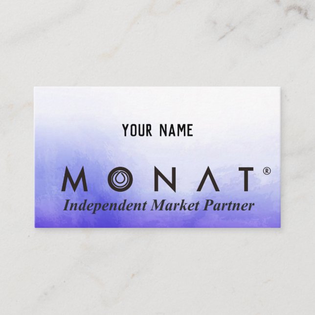 ser su propia tarjeta de visita MONAT (Anverso)
