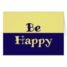 Ser tarjetas en blanco felices (amarillo mantequil