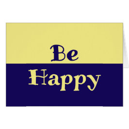 Ser tarjetas en blanco felices (amarillo mantequil