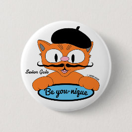 Ser tú-nique Senor Gato con botón Beret