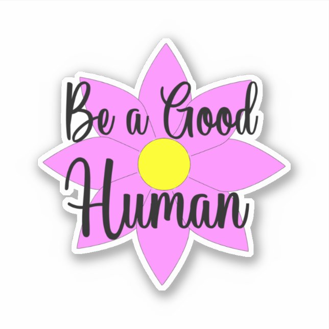 Ser un buen Pegatina humano (Anverso)