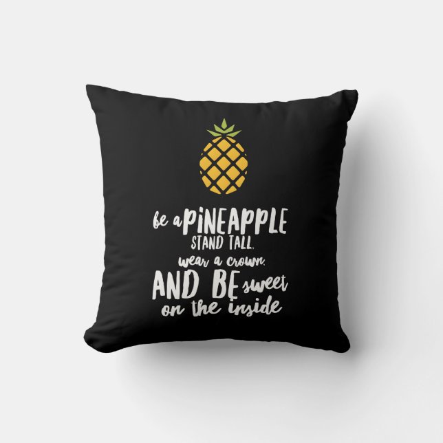 Ser un Cojín decorativo de algodón de piña de 16"  (Anverso)