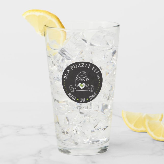 Ser un Elfo de Rompecabezas — Botella de Agua / Ta (Anverso (hielo))