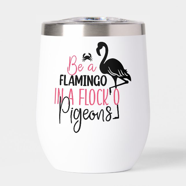 Ser un flamenco en una bandada de palomas (Frente)