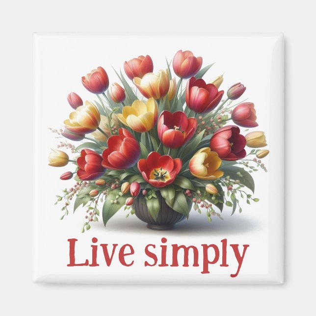 Ser un imán floral amable (Frente)