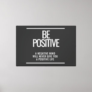 Ser un lienzo enmarcado positivo