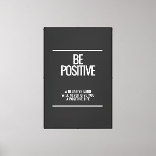 Ser un lienzo enmarcado positivo