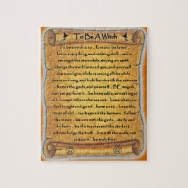 Ser un rompecabezas de bruja pagana